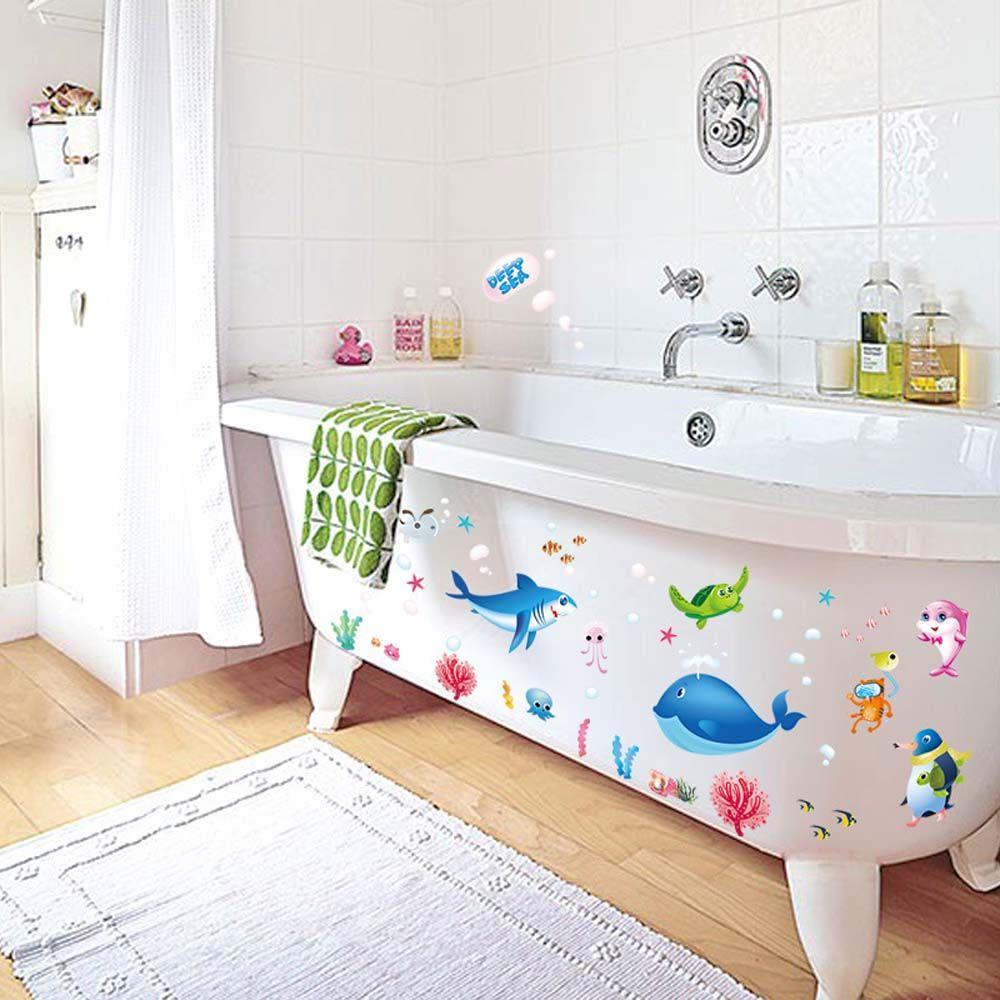 Waterproof Kindergarten For Kids Room Ocean Self Adhesive Wall Sticker Wall Decal Home Decoration