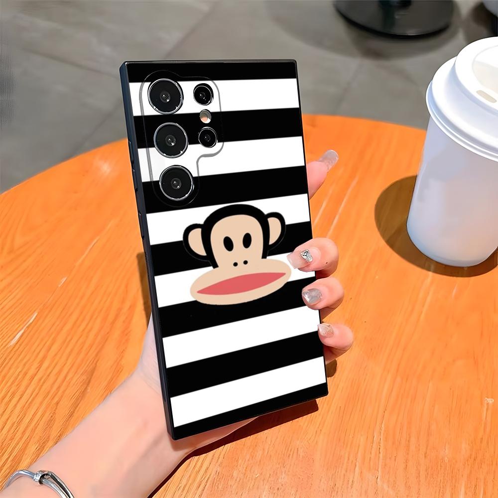 P-Paul F-Frank Big Mouth Monkey Phone Case For Samsung S26 S25 Ultra S24 S23 Fe S22 S20 S21 Plus A54 A34 A53 A16 Back Cover