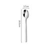 1 cucchiaio in acciaio inox con manico lungo, in argento, per caffè, tè, dessert, miscelazione, zuppa, utensili per bere, posate, stoviglie da cucina