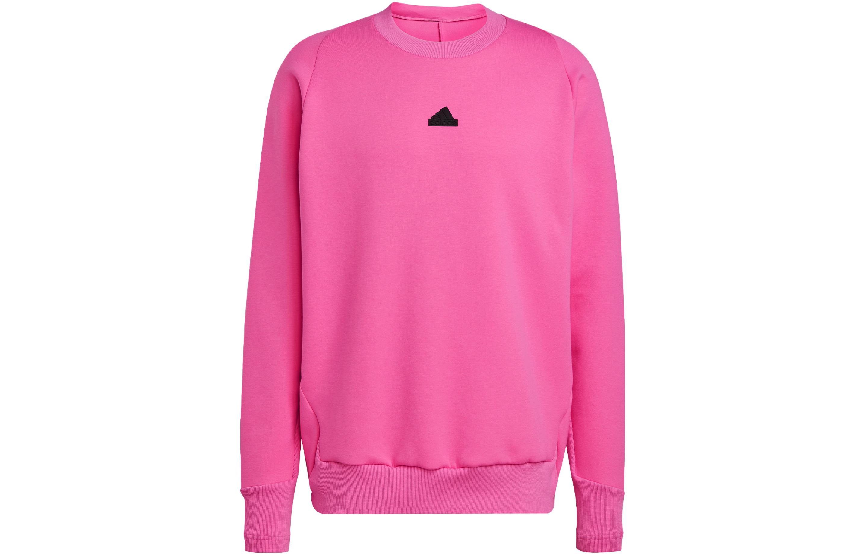 Adidas Z.N.E Sweatshirts Men s Pink Crew Neck Moderate Regular IN5111 M