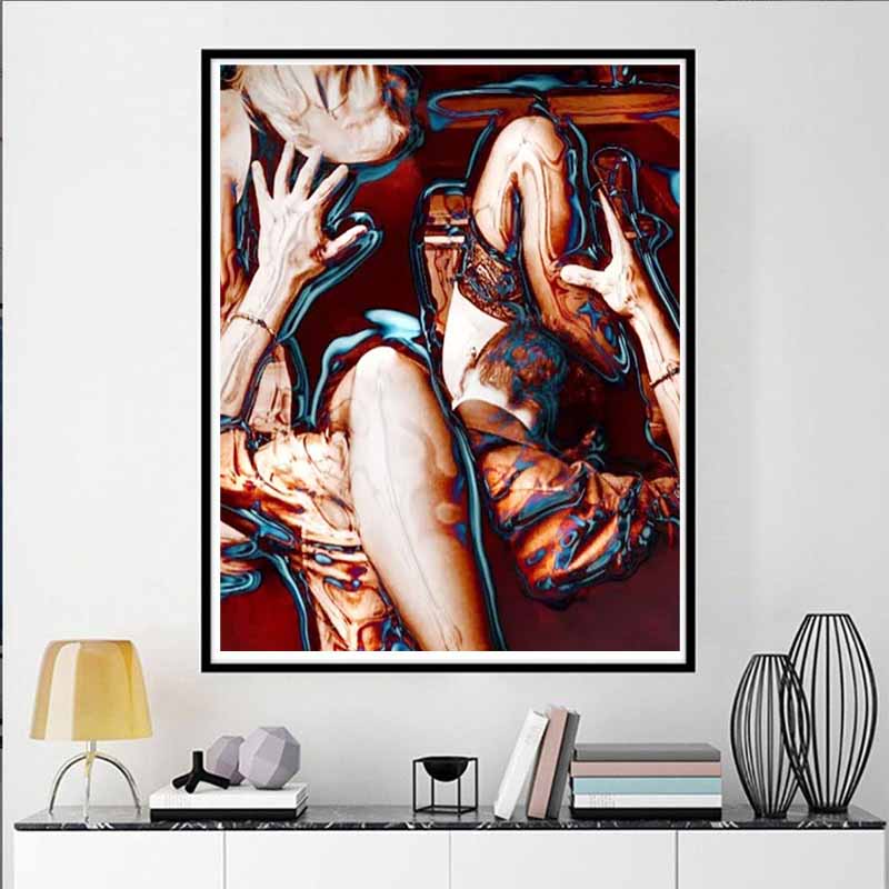 New Arrival 5D DIY Full Circle Diamond Painting "Couple Art" Embroidery Cross Stitch Home Decor Gift