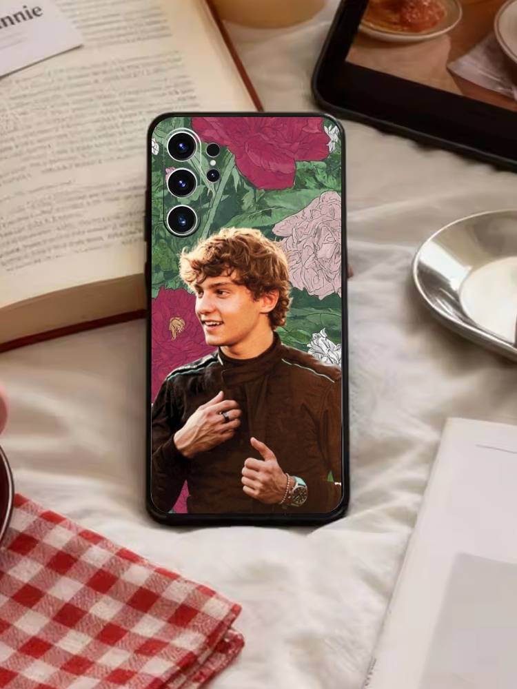 Coque de téléphone L-Kimi Cool A-Antonelli pour Samsung S26, S25, S24, S23, S22, S21, S20, Plus, Fe, Lite, Autres Couverture Noire