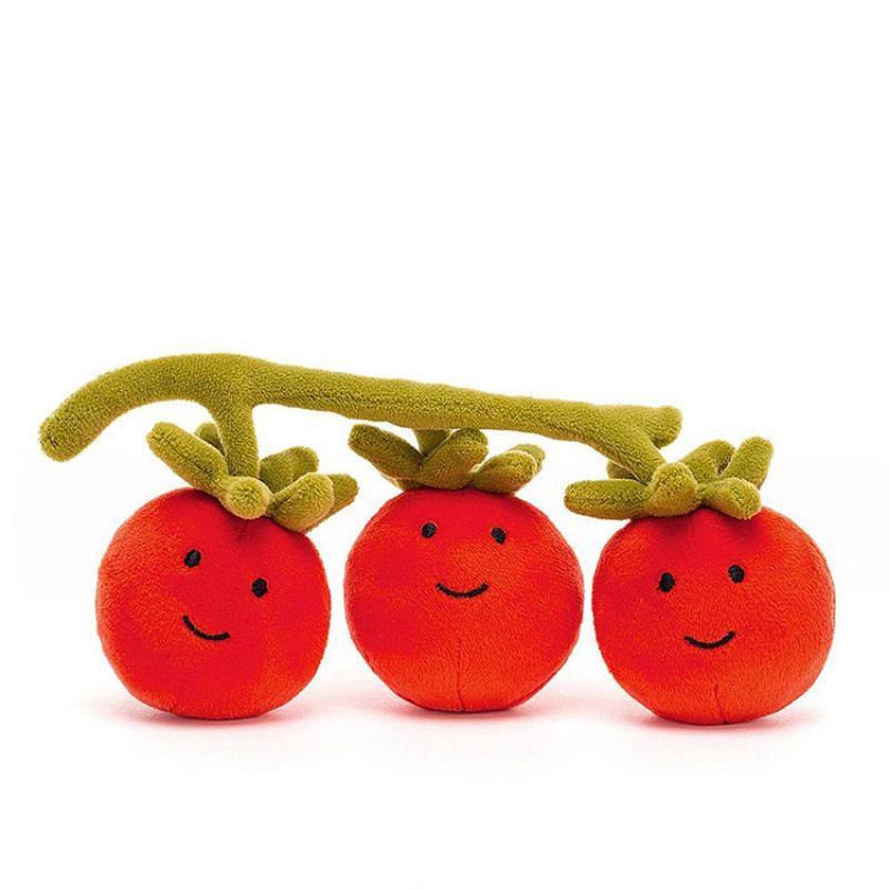 JELLYCAT Gourmet Series Lively Vegetable Tomato Soothing Doll Plush Figure 8cm Tall