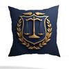 Lawyer Unique Justice Pillow Case Square Double-Sided Printing Short Plush Sofa Cushion Cover Bedroom Bedside Pillow