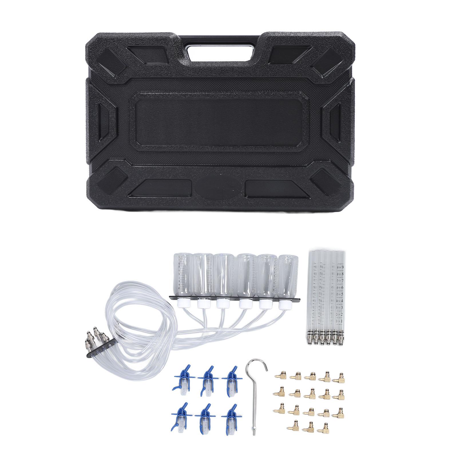 Diesel Injector Flow Test Kit Efficient Multifunctional Heavy Duty Construction Common Rail Adaptor Fuel Tester Set