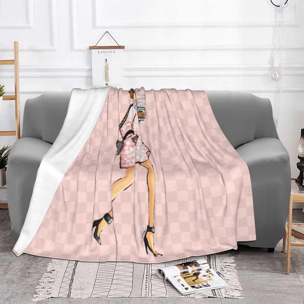Be Fabulous! Super Warm Soft Blankets On Sofa/Bed/Travel Miss Be Fabulous Style Stylish Trendy Cute Pretty Girly Woman Lady