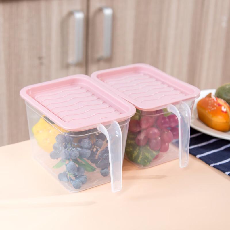 

Plastic Food Storage Container with Handle and Lid