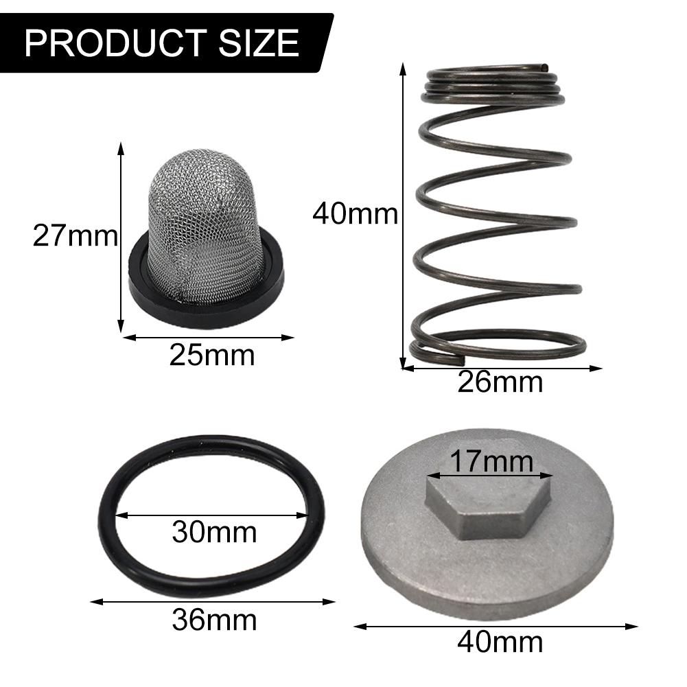 For GY6 125/150 1set Aluminum & Rubber Drain Screw Engine Parts Oil Filter