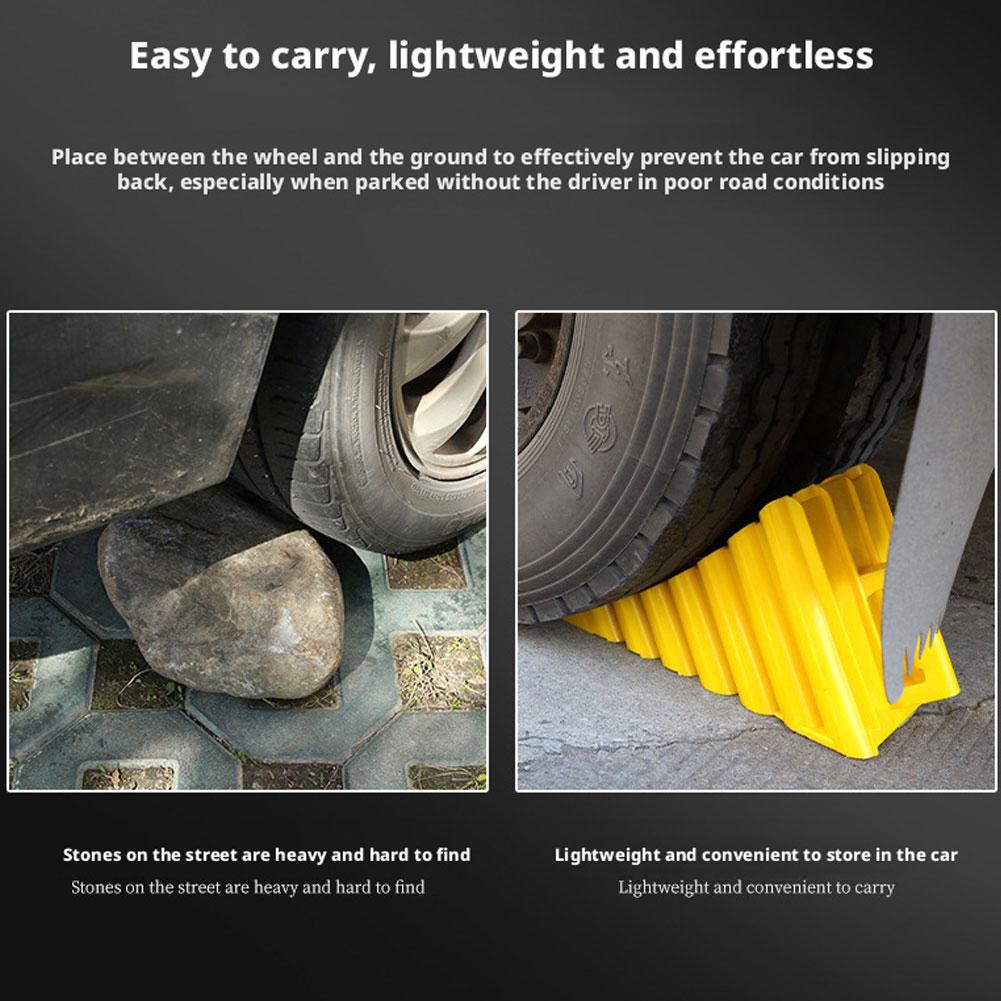 RV Wheel Chocks Multipurpose Anti-Slip car Wheel Chocks Portable Tire Chocks Wear-Resistant Tire Stopper for Trucks RVs