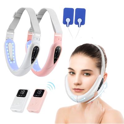 Nuovo dispositivo di lifting facciale a microcorrente EMS, terapia fotonica a LED, massaggiatore vibrante per il dimagrimento del viso con dispositivo di bellezza a impulsi TENS