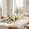 3pcs European Vintage Candlestick Set Old ed Table Ornament for Wedding Anniversary Party Hotel Home Room Decoration