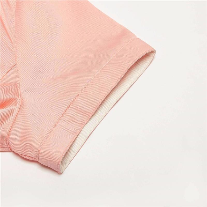 Puma Florida Summer Logo Waist-Defined Sports Mid-Length Short Sleeve Shirt Women Shirts Apricot-Red 533730-26