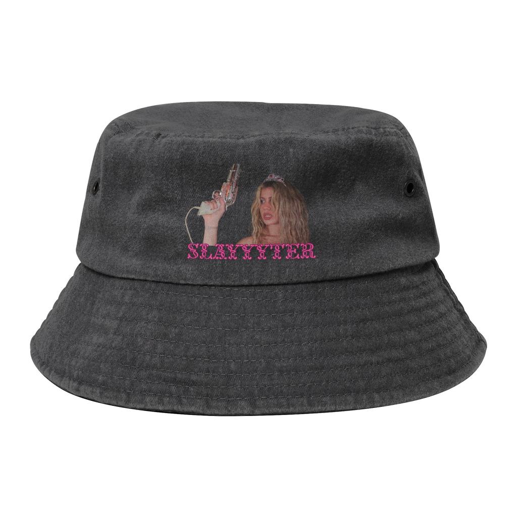 Travel Headwear  SLAYYYTER Accessories Bucket Hat Unisex Women Distressed Denim Sun Hat Panama Hat Fishing FisherUnisex Caps