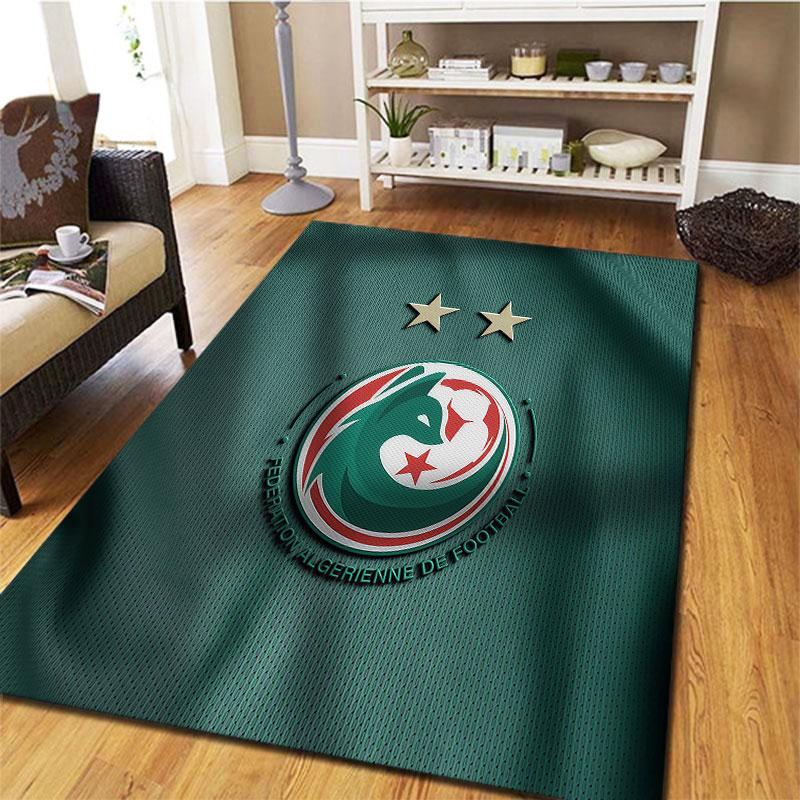 Algeria National Football Carpet Rug for Living Room Bedroom Home Sofa Decoration,Kids play Non-slip Floor Mat