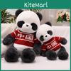 Entzückende China Panda Plüschtier Puppe Weich Kuschelig Stofftier Kissen Mit Pullover