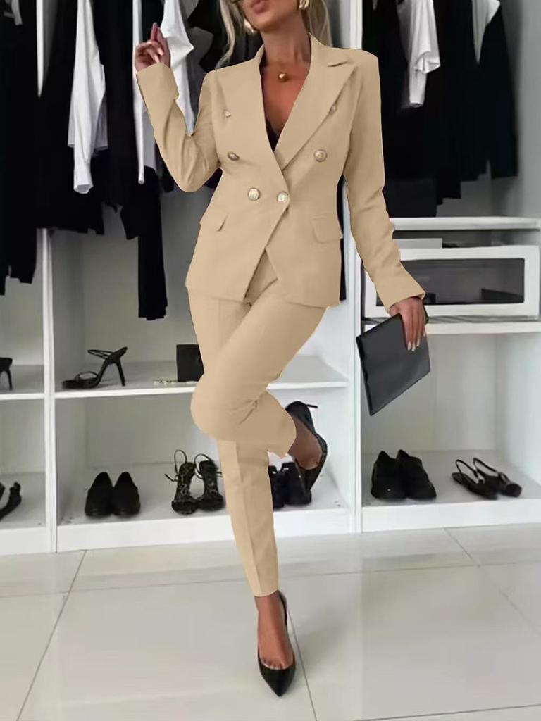 2024 Autumn/Winter European & American Style Slim Fit Suit Jacket: Modern Sophistication for a Stylish Look