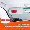 Red Soft Carbon Fiber Cosmetic Mirror Panel Sticker For Honda Pilot 03-08