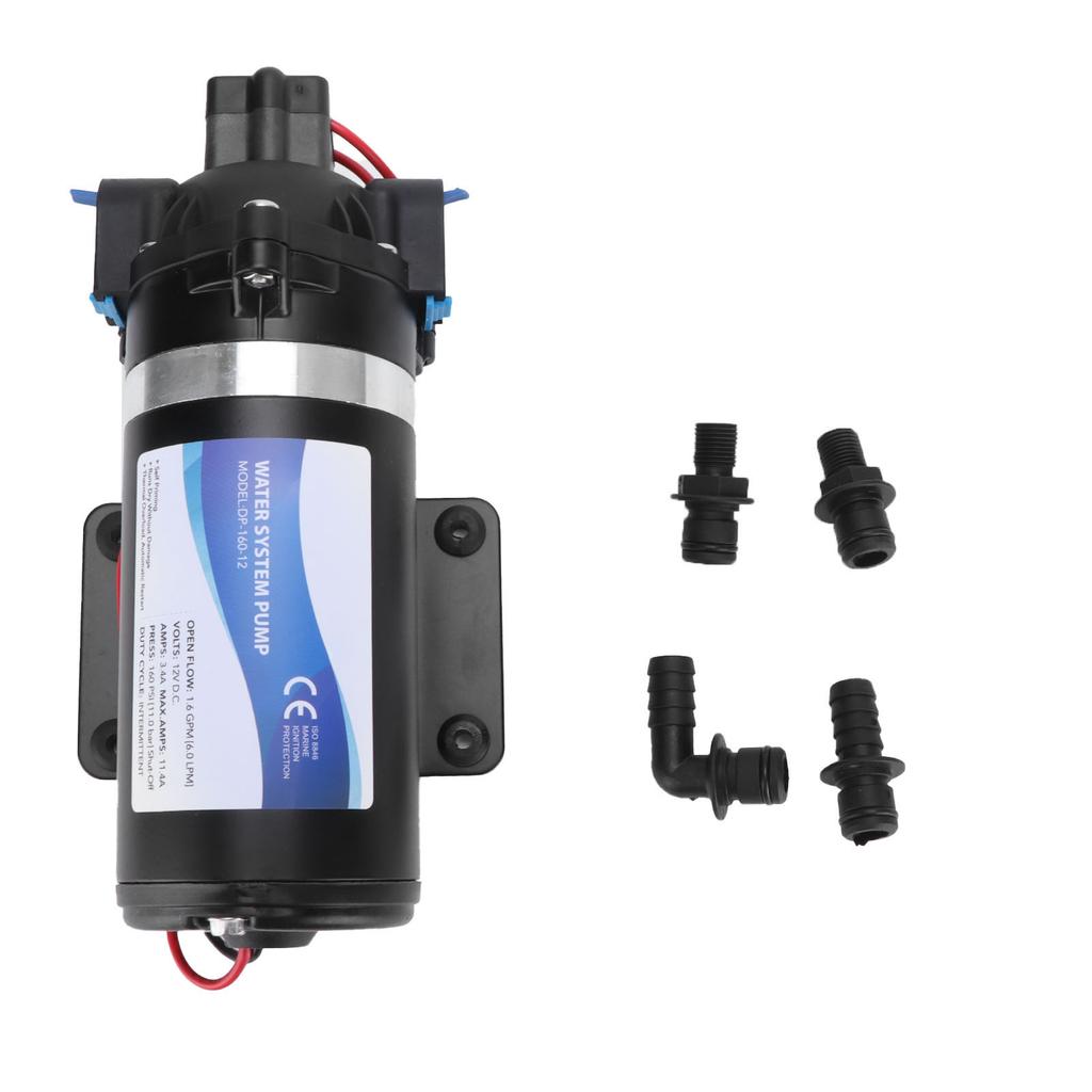 Pompă cu diafragmă DC 12V, pulverizare electrică de înaltă presiune pentru mașină purificatoare de apă cu role