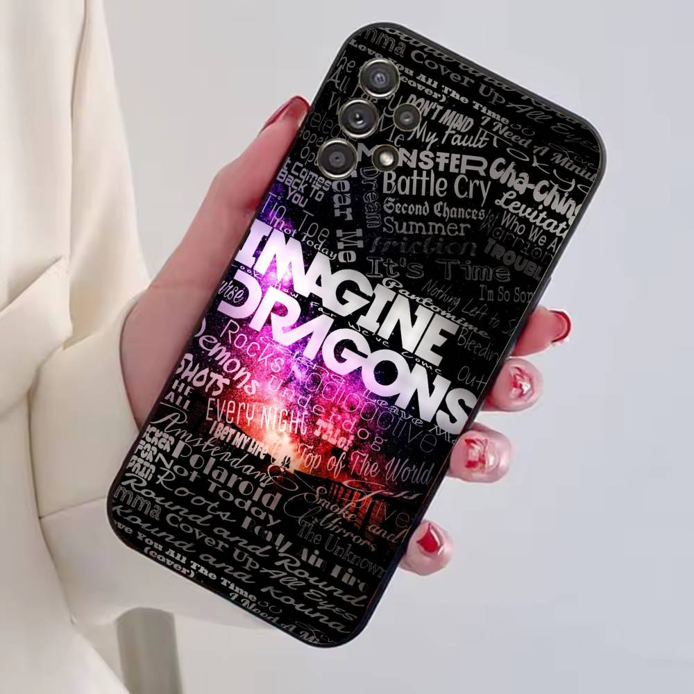 Band Imagine D-Dragons Phone Case For Samsung S25,S24,S21,S22,S23,S30,Ultra,S20,Plus,Fe,Soft Silicone Black Cover
