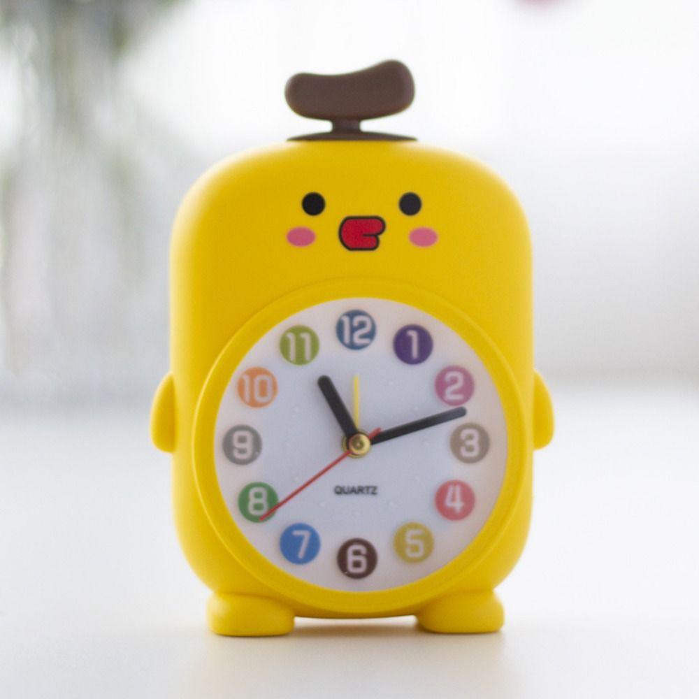 Funny Desktop Mute Clock Animal Pattern Small Desk Clock Creative Student Alarm Clock  Children's