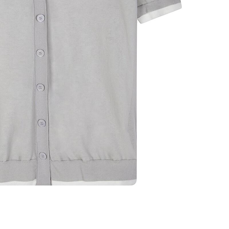 LESS Women's Summer Short Sleeve V-Neck Knit Cardigan