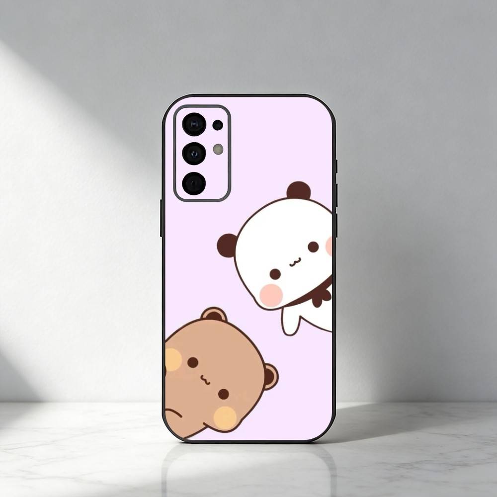 Cute BuBu D-DuDu Phone Case For Samsung S25,S24,S21,S22,S23,S30,Ultra,S20,Plus,Fe,Note,5G Black Cover
