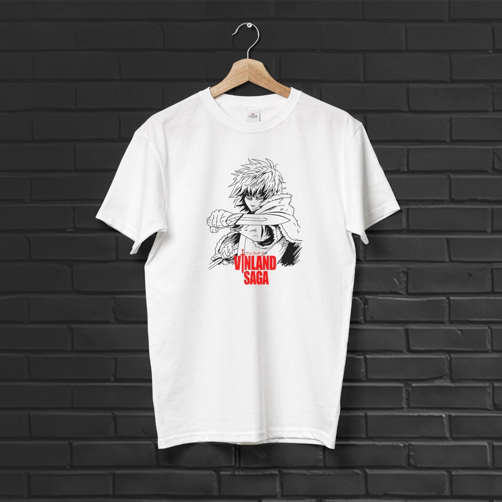 Thorfinn Karlsefni Viking Warrior Graphic Anime T-Shirt Men Unisex Heavy Cotton 4XL