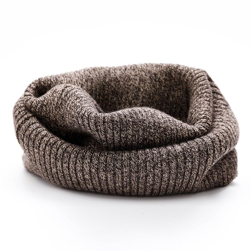 Neck Gaiter Thick Women Ribbed Knitted Tube Scarf Ring Wool Neck Warmer Cowl Collar Loop Snood Scarf Winter Outdoor Skiing Men