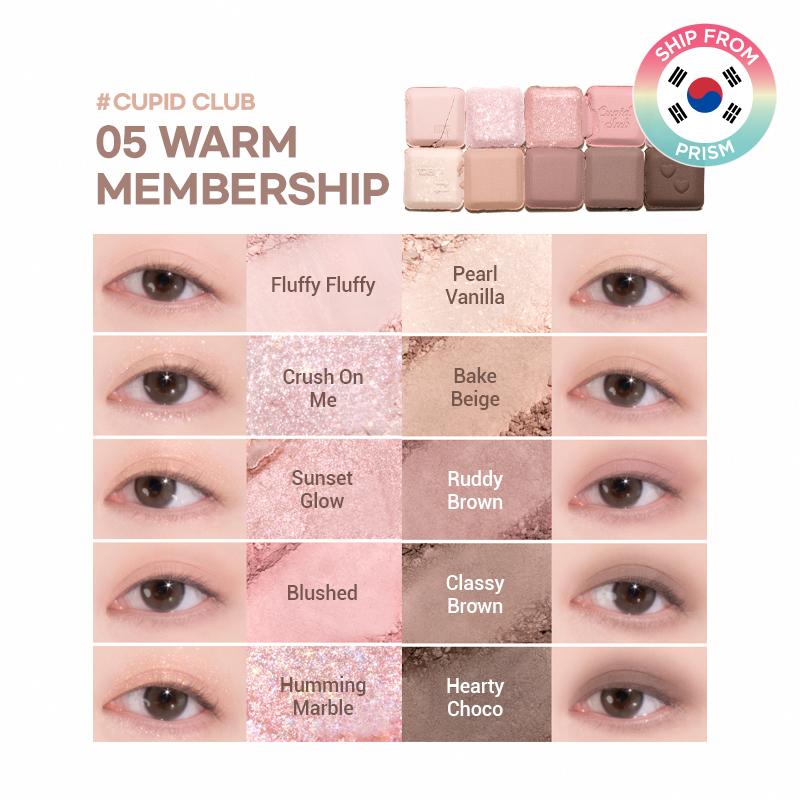 lilybyred Paleta cieni do powiek Mood Keyboard 8 kolorów, 10 wszechstronnych palet kolorów, galaretowata konsystencja z naturalną przyczepnością i rozwojem koloru