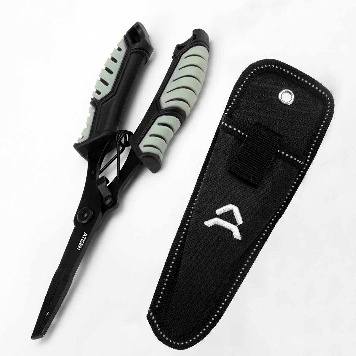 Hot Selling FP-868 Aluminum & Stainless Steel Ocean Boat Fishing Scissors Multi Tool Pliers Cut Fishing Line Accessories синий