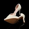 Fashion New Handmade Full Pearls Rhinestones Wedding Women Pumps Elegant Pointed Toe Bridal Thin High Heels Fashion Party Prom Shoes