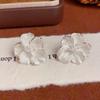 Elegant 3D Flower Stud Earrings for Women - Light Luxury, Stylish, and Unique Design Jewelry