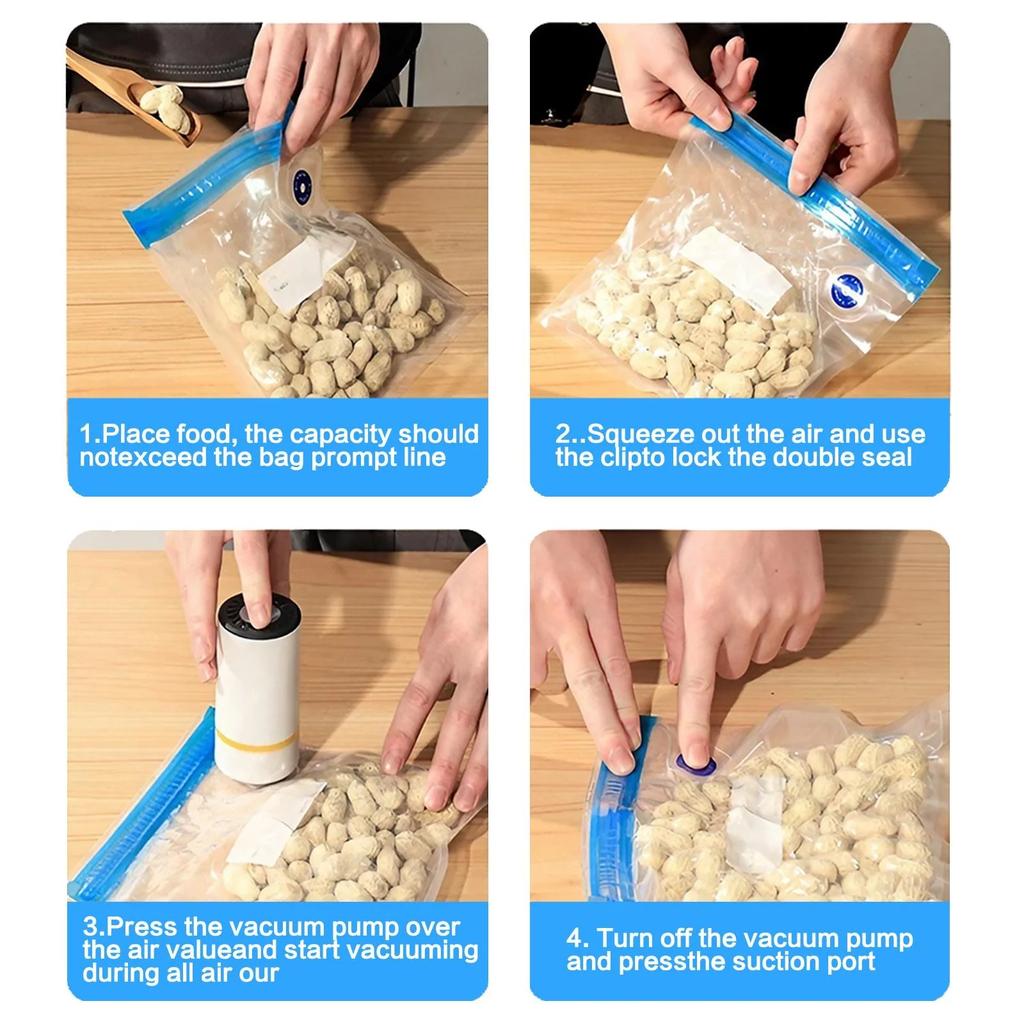 Compact Portable Mini Electric Wireless Food Vacuum Sealer Handheld Kitchen Tool for Fresh Ingredient Preservation Space Saving