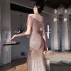 Fishtail Banquet Dress Women's 1011 Autumn and Summer New Tassel Sequins Heavy Industry Host Aura Annual Meeting Evening Dress