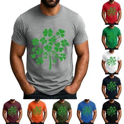 Men's  Popular T-shirt Printed Round Neck Short Sleeve T-shirt