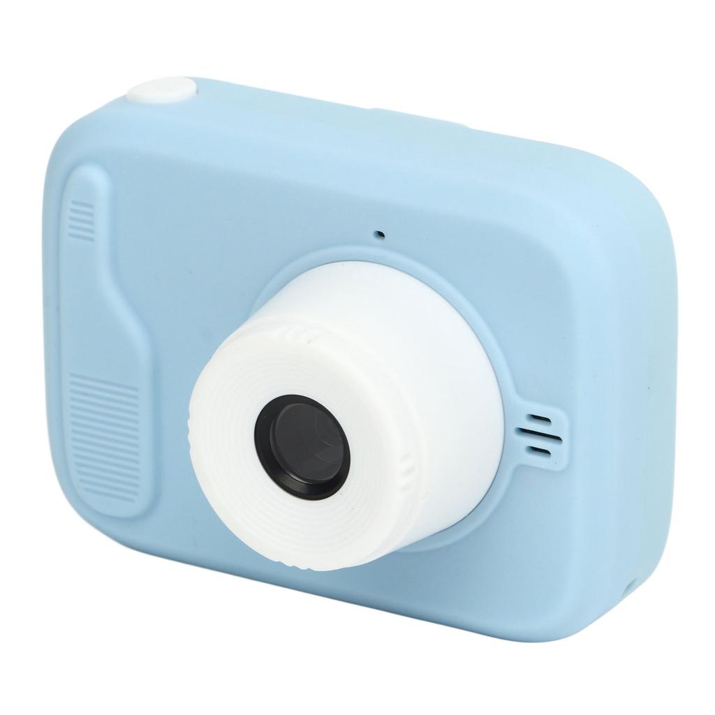Kids Camera 2 Inch 20MP Dual Front Rear Cameras Portable Mini Toddler Digital Video Camera with Flash Light Blue