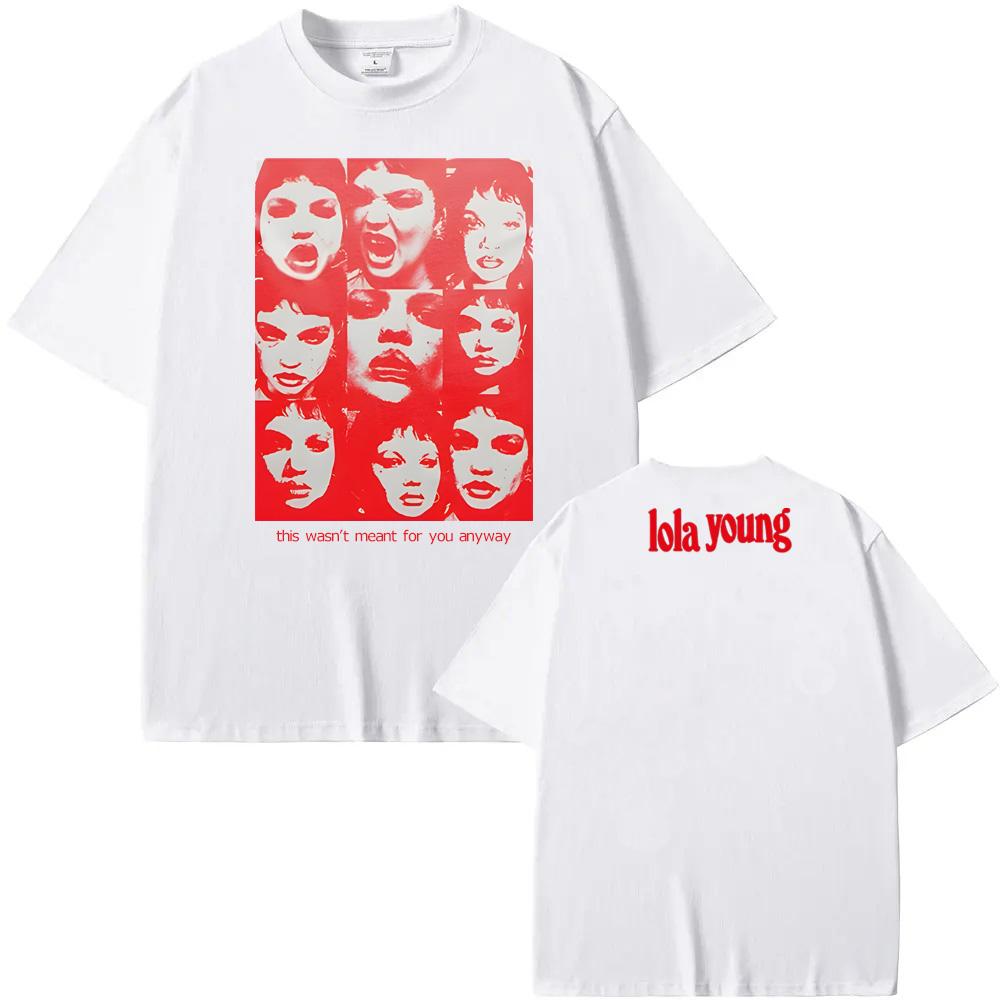 LOLA YOUNG T Shirt Aesthetic HighQuality Tee-shirt RopaMujer O-neck Clothing Graphic Printing Casual Retro Singer -Style Tshirt