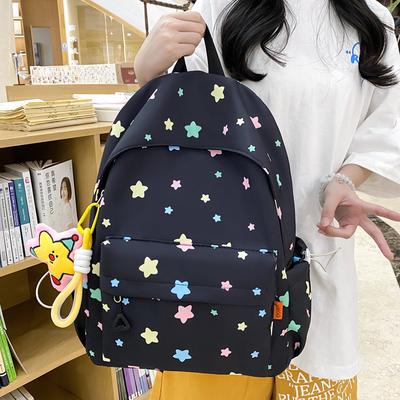 Mochila Escolar Estudantil Feminina com Estampa de Estrela Mochila Campus