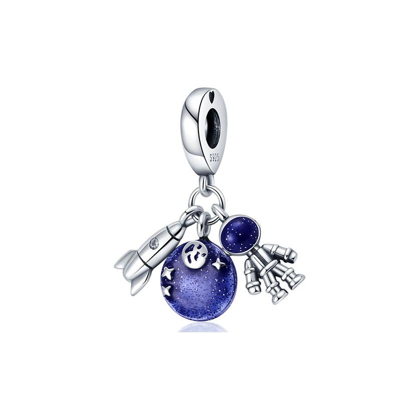 New Copper Four-Leaf Clover Lucky Grass Pendant Bead Diy Fit Original Pendant Charm Bracelet Women Fashion Jewelry