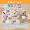 Cute Bear Plush Keychain Soft Toy With Pp Cotton For Birthday Party Favors