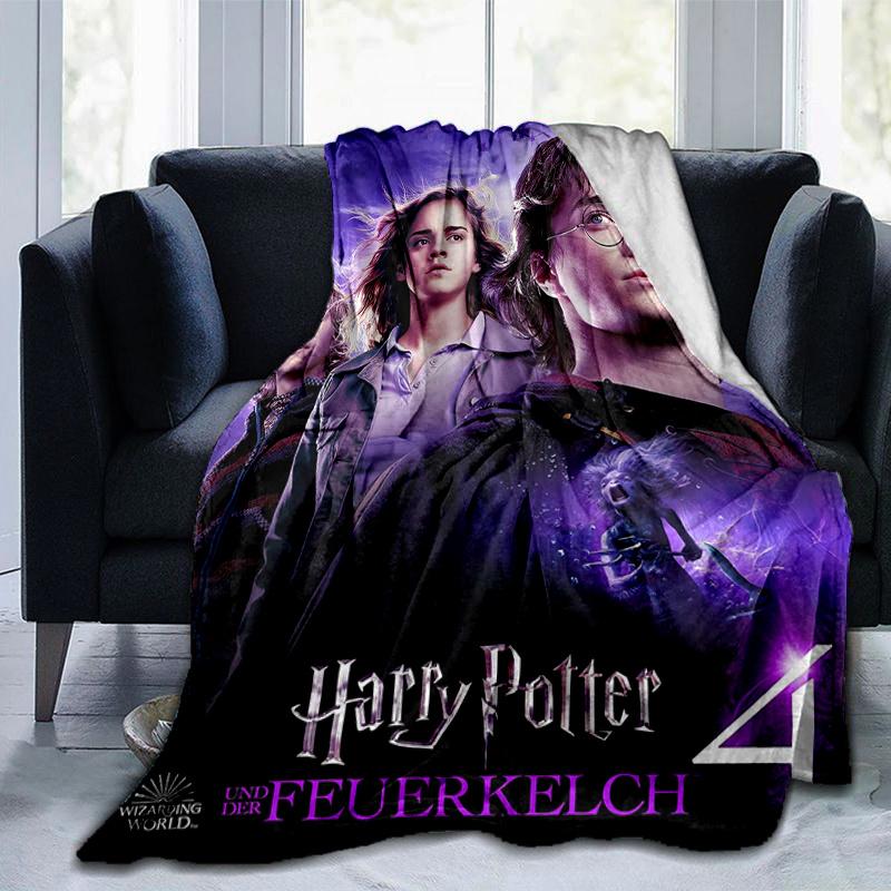 Harry Potter and the Goblet of Fire Poster PrintPrint Blanket, Soft Blanket For Sofa Office Bed And Travelling Daughter Birthday Gift Esj193