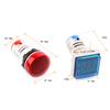 22mm AC 50-500V 0-99 Hz Round Square Digital Display Voltage Hertz meter Frequency Voltage Tester Meter Indicator Signal Light
