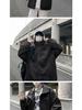 Men's Suede Fleece Retro Windbreaker: Spring/Autumn, Black, Wear-Resistant, Trendy Rogue Brand Jacket