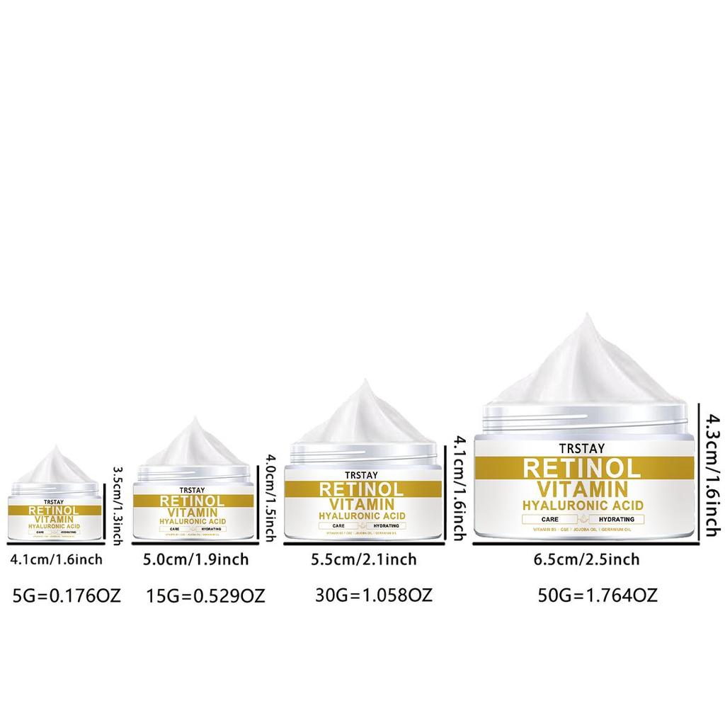TRSTAY Omlazující krém na obličej, kolagen, retinol a kyselina hyaluronová Luxusní oční krém proti vráskám pro prevenci suchých linek