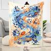 Bluey's Soccer Science Fun Customize Your Name Blanket Lightweight Customizable Blanket Ultra-Soft Perfect for Bedding Chair Office Seaside