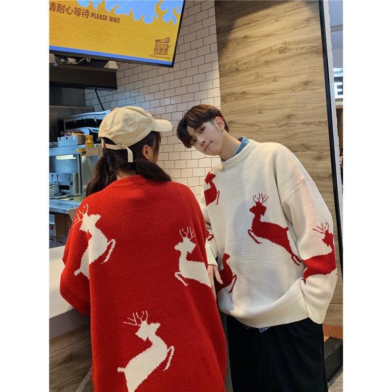 Hong Kong Style Couple Autumn Sweaters - Trendy Korean Loose Fit Lazy Pullover Knit for Men