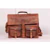 Men's Real Leather Vintage Laptop Messenger Handmade Briefcase Bag Satchel