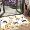 1PC Cat Pattern Kitchen Rug Non-Slip Door Mats Pop Design Bathroom Rug Bath Mat Carpet for Home Sink Laundry Decor