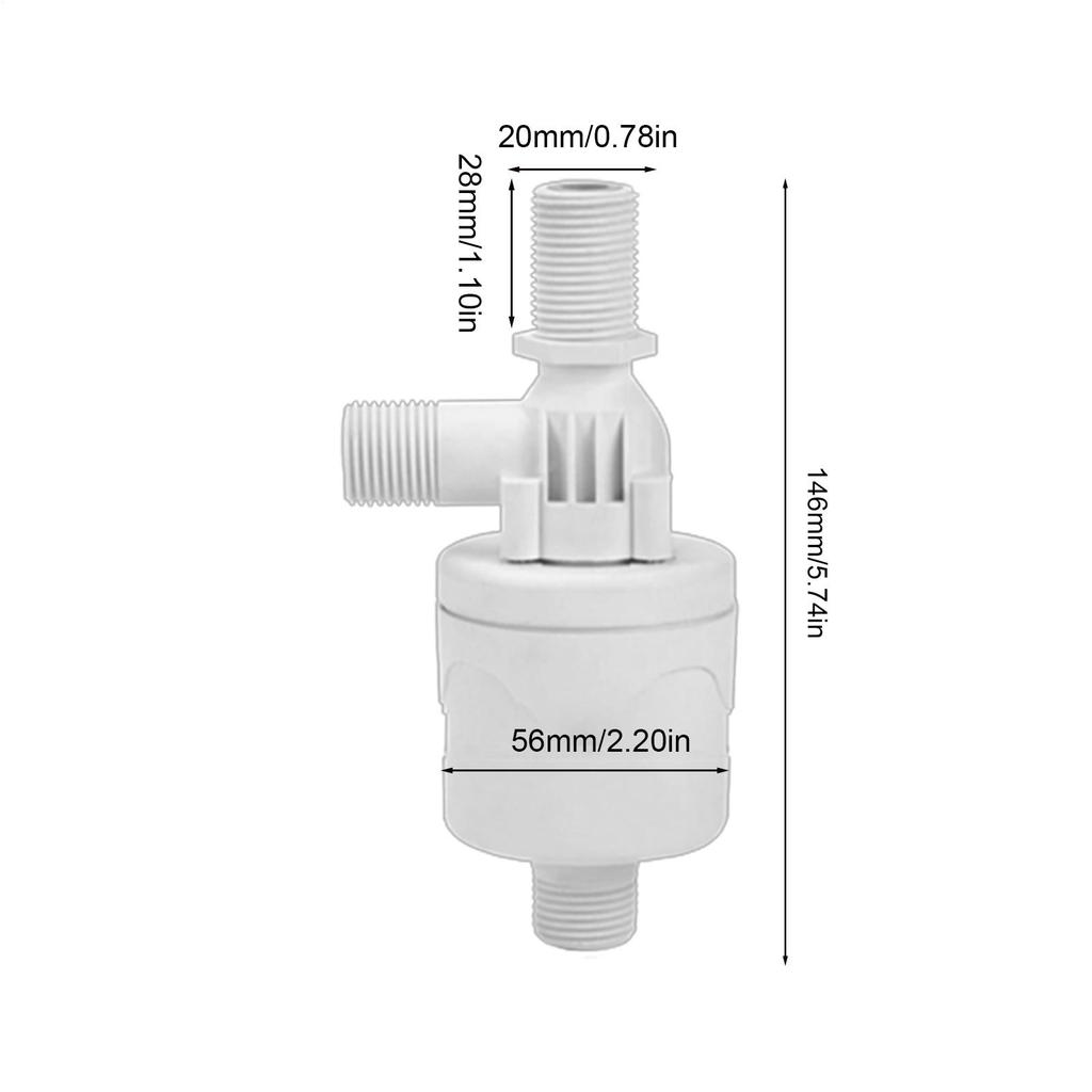 Automatic Water Level Control Float Valve 1/2" Auto Shutoff Water Level Controller Leak-Proof Controller Pool Accessories