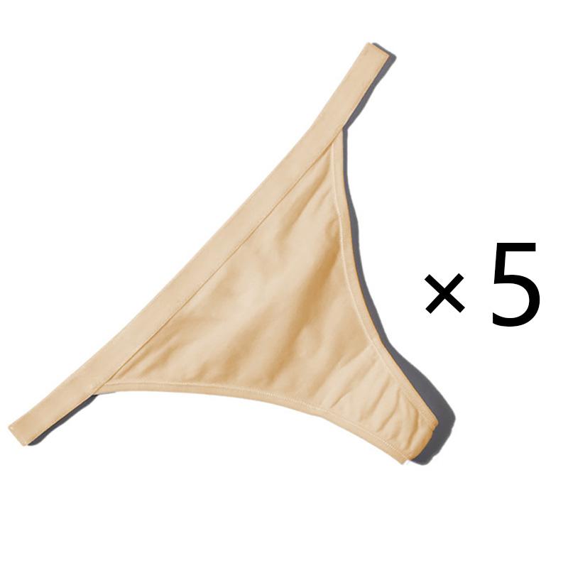 1/5PCS Beautiful Multiple Color Type Sexy Cotton Thong Panties for Lady Girl